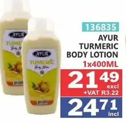 Arrow Cash And Carry Ayur turmeric body lotion offer