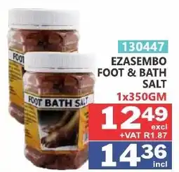 Arrow Cash And Carry Ezasembo foot & bath salt offer