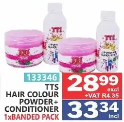 Arrow Cash And Carry Tts hair colour powder + conditioner offer
