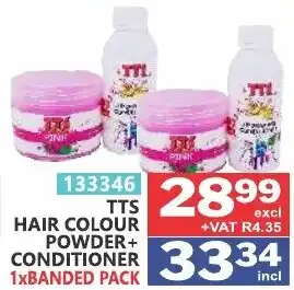 Arrow Cash And Carry Tts hair colour powder + conditioner offer