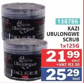 Arrow Cash And Carry Kazi ubulongwe scrub offer