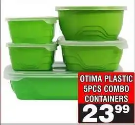 Advance Cash n Carry OTIMA PLASTIC 5PCS COMBO CONTAINERS offer