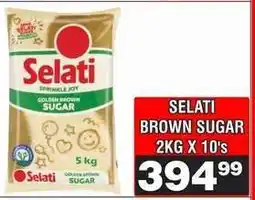 Advance Cash n Carry SELATI BROWN SUGAR 2KG X 10's offer