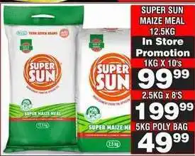 Advance Cash n Carry SUPER SUN MAIZE MEAL 5KG POLY BAG offer