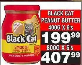Advance Cash n Carry BLACK CAT PEANUT BUTTER 400G X 6's offer