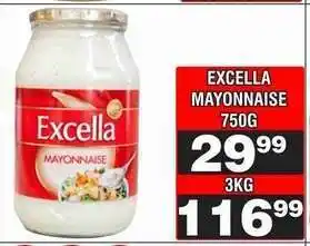 Advance Cash n Carry EXCELLA MAYONNAISE 750g offer