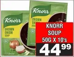 Advance Cash n Carry KNORR SOUP 50G X 10's offer