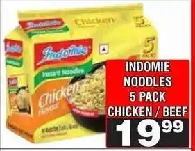Advance Cash n Carry INDOMIE NOODLES 5 PACK CHICKEN / BEEF offer