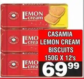 Advance Cash n Carry CASAMIA LEMON CREAM BISCUITS offer