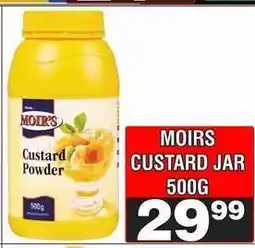 Advance Cash n Carry MOIRS CUSTARD JAR 500G offer