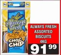 Advance Cash n Carry ALWAYS FRESH ASSORTED BISCUITS 4KG offer