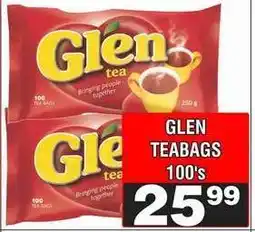 Advance Cash n Carry GLEN TEABAGS 100's offer