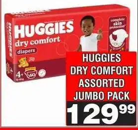 Advance Cash n Carry HUGGIES DRY COMFORT ASSORTED JUMBO PACK offer