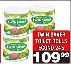 Advance Cash n Carry TWIN SAVER TOILET ROLLS ECONO 24's offer
