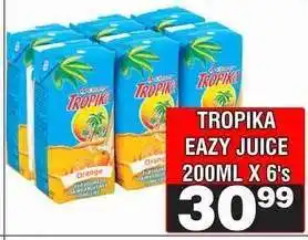 Advance Cash n Carry TROPIKA EAZY JUICE 200ML X 6's offer