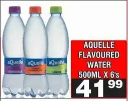 Advance Cash n Carry AQUELLE FLAVOURED WATER 500ML X 6's offer