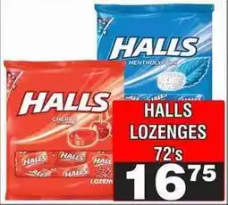 Advance Cash n Carry HALLS LOZENGES 72's offer