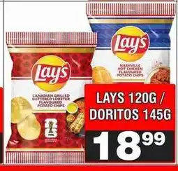 Advance Cash n Carry LAYS 120G / DORITOS 145G offer