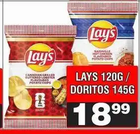 Advance Cash n Carry LAYS 120G / DORITOS 145G offer