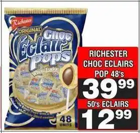 Advance Cash n Carry RICHESTER CHOC ECLAIRS POP 48's offer