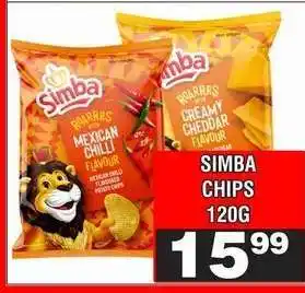 Advance Cash n Carry SIMBA CHIPS 120G offer