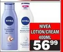 Advance Cash n Carry NIVEA LOTION/CREAM 400ML offer