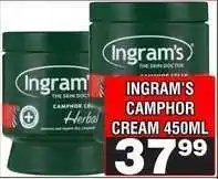 Advance Cash n Carry INGRAM'S CAMPHOR CREAM 450ml offer