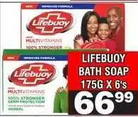 Advance Cash n Carry Lifebuoy Bath Soap 175g x 6's offer