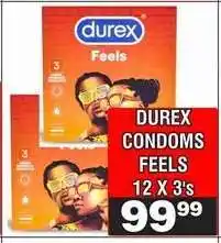 Advance Cash n Carry DUREX CONDOMS FEELS 12 X 3's offer