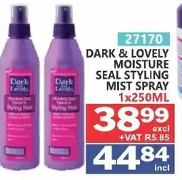 Arrow Cash And Carry Dark & lovely moisture seal styling mist spray offer