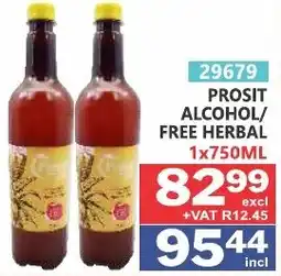 Arrow Cash And Carry Prosit alcohol/ free herbal offer