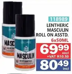 Arrow Cash And Carry Lentheric masculin roll on offer