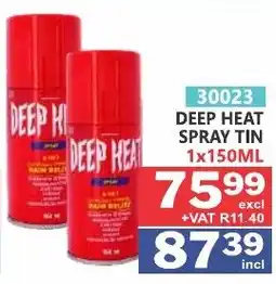 Arrow Cash And Carry Deep heat spray tin offer