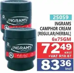 Arrow Cash And Carry Ingrams camphor cream offer