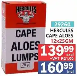 Arrow Cash And Carry Hercules cape aloes offer