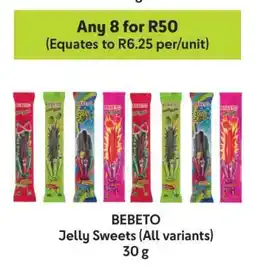 Makro BEBETO Jelly Sweets (All variants) offer