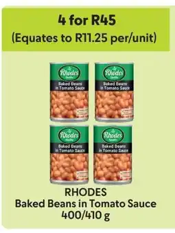 Makro Rhodes Baked Beans in Tomato Sauce offer