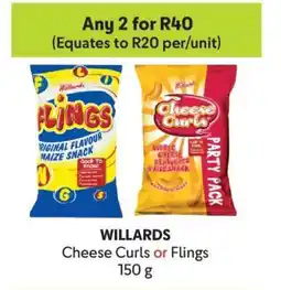 Makro Willards Cheese Curls or Flings offer