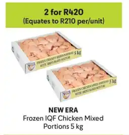 Makro NEW ERA Frozen IQF Chicken Mixed Portions 5 kg offer