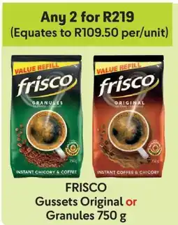 Makro FRISCO Gussets Original or Granules 750 g offer
