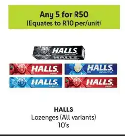 Makro HALLS Lozenges (All variants) 10's offer