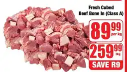 Boxer Fresh Cubed Beef (Bone In) Class A offer