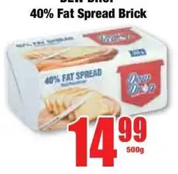 Boxer DEW DROP 40% Fat Spread Brick offer