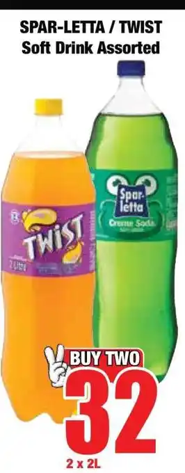 Boxer SPAR-LETTA / TWIST Soft Drink Assorted offer