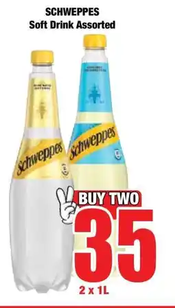 Boxer SCHWEPPES Soft Drink Assorted offer