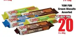 Boxer YUM FUN Cream Biscuits Assorted offer