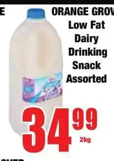 Boxer ORANGE GROVE Low Fat Dairy Drinking Snack Assorted offer