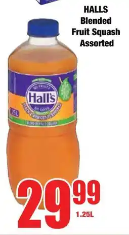 Boxer HALLS Blended Fruit Squash Assorted offer