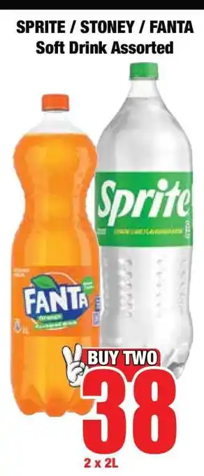 Boxer SPRITE / STONEY / FANTA Soft Drink Assorted offer