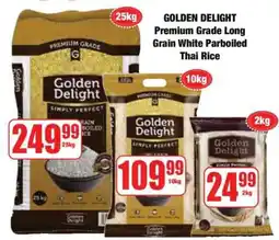 Boxer Golden Delight Premium Grade Long Grain White Parboiled Thai Rice 2kg offer